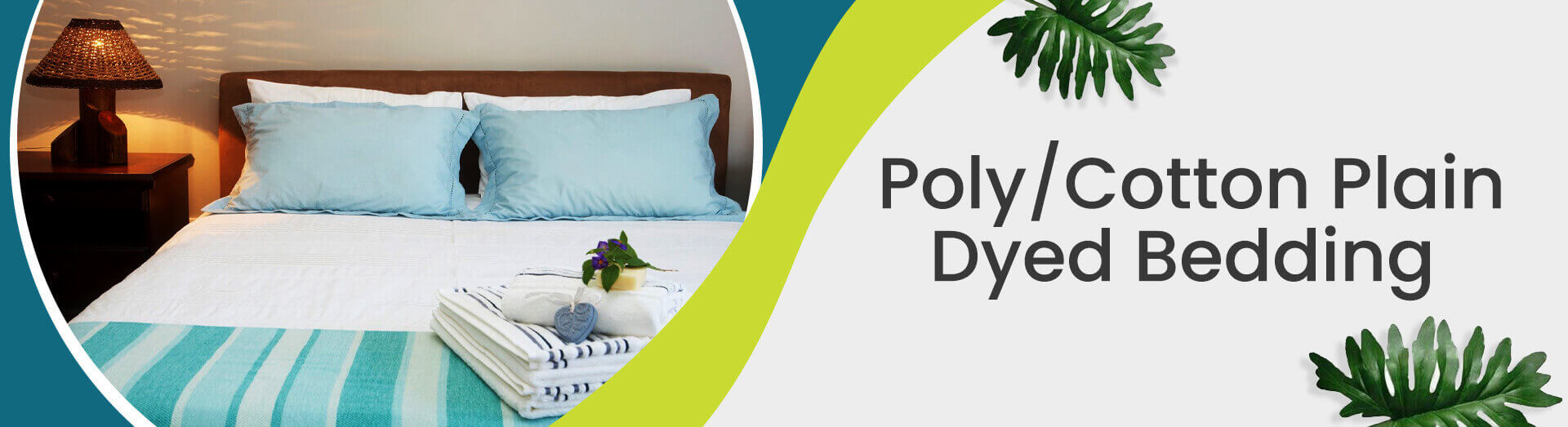 Poly/Cotton Plain Dyed Bedding Poly/Cotton Plain Dyed Bedding